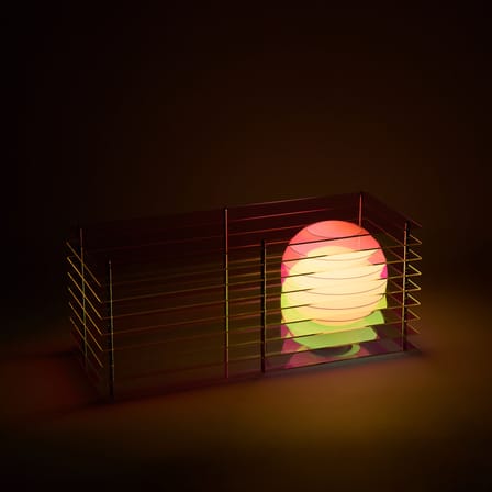 Lampe de table Lop Dreamy Big Rectangle plastique multicolore / Reflets iridescents changeants - BANG