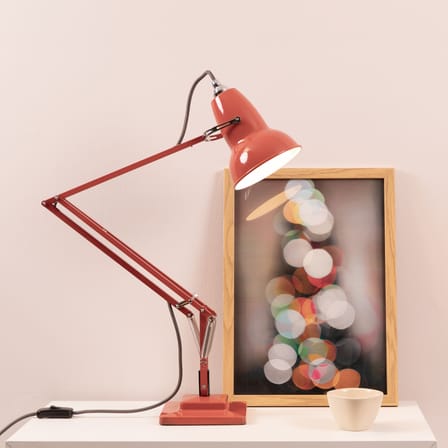 Lampe de table Original 1227 métal rouge / Réédition 1930' / Seconde vie - Anglepoise