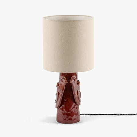 Lampe de table Paloma céramique rouge / H 52 cm - Serax