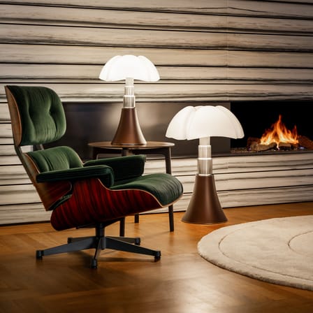Lampe de table Pipistrello LED / H 66 à 86 cm - Gae Aulenti, 1965 - Martinelli Luce