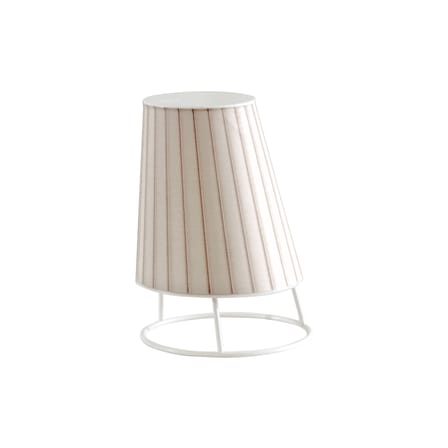 Lampe extérieur sans fil rechargeable Cone LED Small plastique tissu blanc / H 22 cm - Emu
