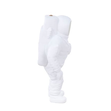 Lampe sans fil rechargeable Flashing Starman LED plastique blanc / Résine / H 33 cm - Diesel living with Seletti