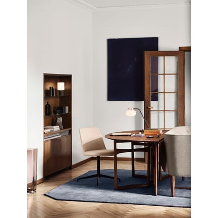 Lampe sans fil rechargeable Manhattan SC52 métal tissu beige - &tradition