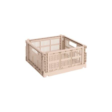Panier Colour Crate plastique rose Medium Square / 29,5 x 29,5 cm - Hay