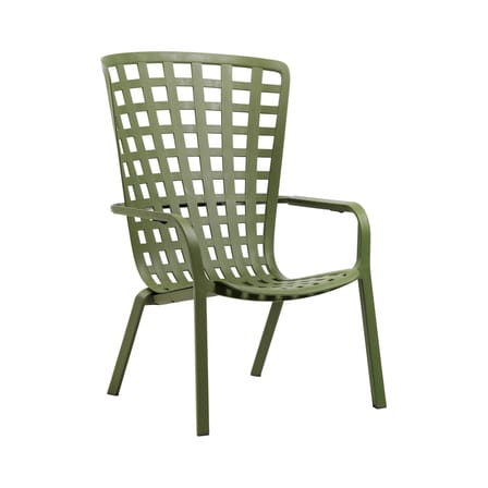 Poltrona impilabile Folio corian verde / Cartella multiposizione - NARDI