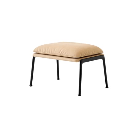 Pouf Muno LN20 tissu beige - &tradition