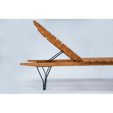 Schrägstellbarer Liegestuhl Molo holz natur / Bambus - Verstellbar - Houe