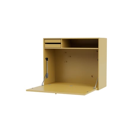 Secrétaire mural Studio bois jaune / L 69,6 x H 58,2 cm - MONTANA