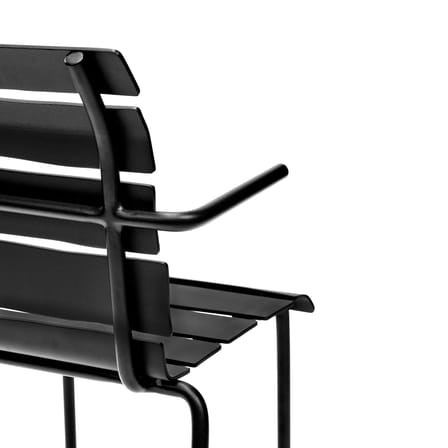 Aligned Stackable armchair metal black / By Maarten Baas - Aluminium - valerie objects