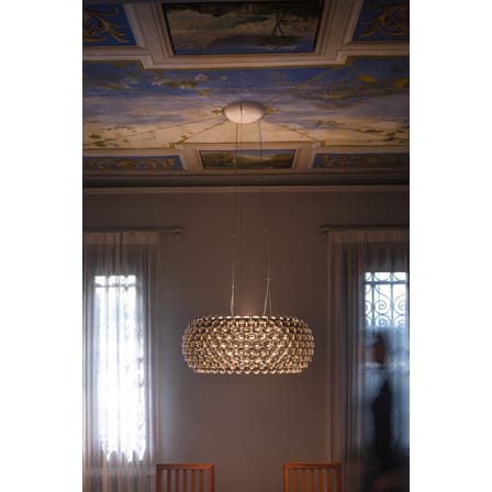 Suspension Caboche Plus plastique gris Large / LED  - My Light Tunable (Bluetooth) / Ø 70 cm  - Patricia Urquiola, 2005 - Foscarini