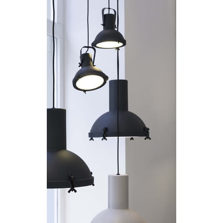 Suspension Projecteur 365 métal gris noir / Ø 37 cm - Le Corbusier, réédition 1954 - Nemo