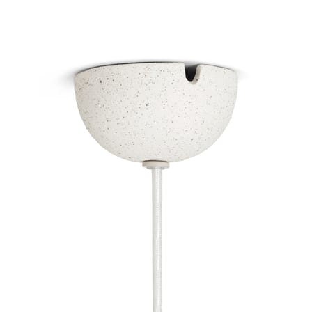 Suspension Speckle céramique blanc Large / Grès Ø 30 x H 24 cm - Ferm Living