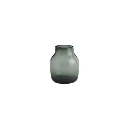 Vase Silent glas grün / Ø 11 x H 13,4 cm - Muuto