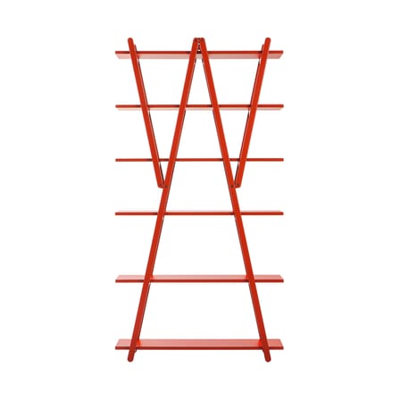 Bibliothèque Nuvola Rossa bois rouge / Vico Magistretti, 1977 - L 100 x H 192 cm - CASSINA