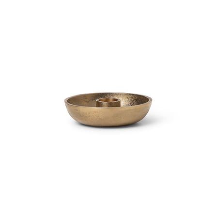 Bougeoir Bowl Single or métal / Ø 10 cm - Laiton - Ferm Living