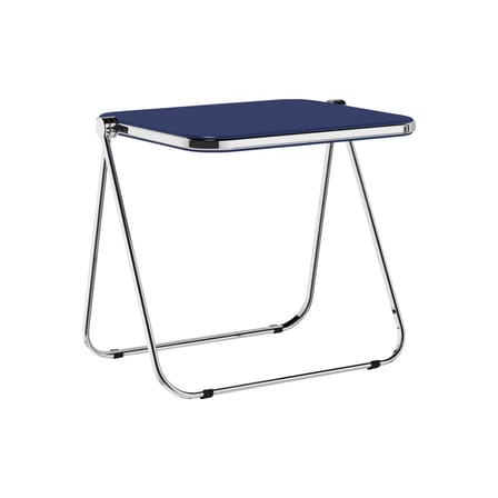 Bureau pliable Platone bois bleu / Giancarlo Piretti, 1970 - 83 x 65 cm - ANONIMA CASTELLI
