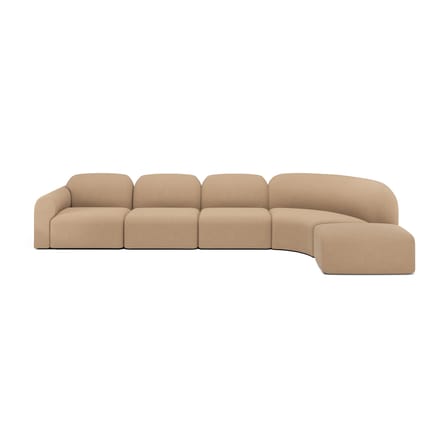 Canapé modulable Bulky / Module d'angle arrondi 90° - Ethnicraft