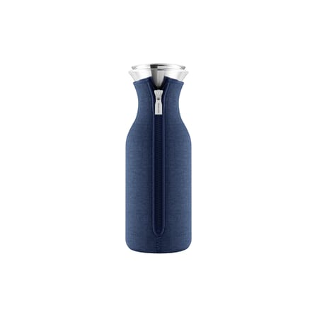 Carafe Stoppe-goutte métal verre bleu 1 L / Tissu technique - Eva Trio