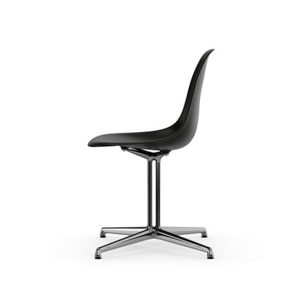 Chaise RE DSL - Eames Plastic Side Chair noir / (1950) - Pied La Fonda / Recyclé - Vitra