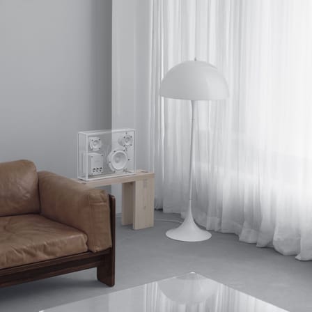 Enceinte Large verre blanc / L 42 x H 33 cm - Verre trempé - Transparent Speaker