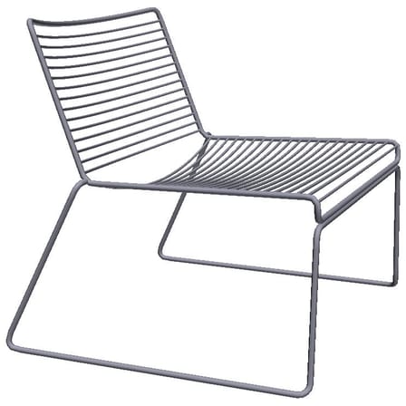 Fauteuil bas Hee métal noir - Hay