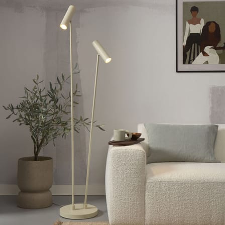 Havana Floor lamp metal green / 2 adjustable Lampshades - It's about Romi