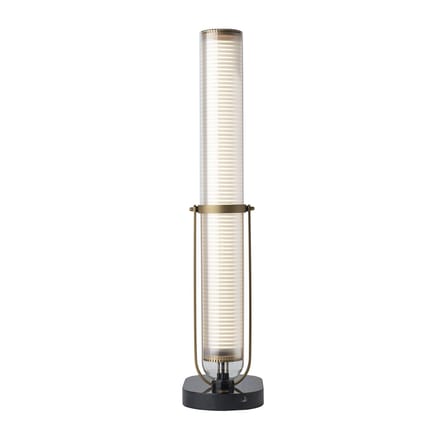 Lampe de table Frechin LED verre blanc / H 65 cm - marbre - DCW éditions