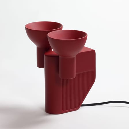 Lampe de table Olo céramique rouge - Moustache