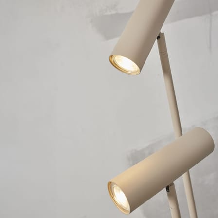 Lampadaire Havana métal beige / 2 abat-jours orientables - It's about Romi