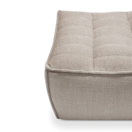 N701 Pouf textile beige / UK version - 70 x 70 cm - Ethnicraft