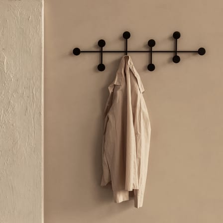Portemanteau mural Afteroom Large métal noir / L 78,8 cm - Audo Copenhagen