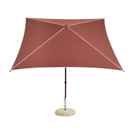 Sonnenschirm Terrazza - Square textil rot / 240 x 240 cm - Hay