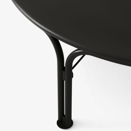 Table basse Thorvald SC109 métal noir / Ø 115 cm - &tradition