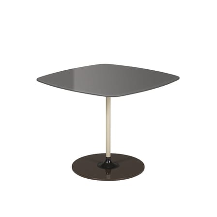 Table d'appoint Thierry verre gris / 50 x 50 x H 40 cm - Verre - Kartell