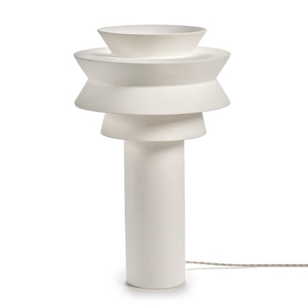 Leo 02 Table lamp ceramic white / H 55 cm - Serax