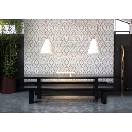 Table rectangulaire Tommaso métal noir /  180 x 90 cm - Zeus
