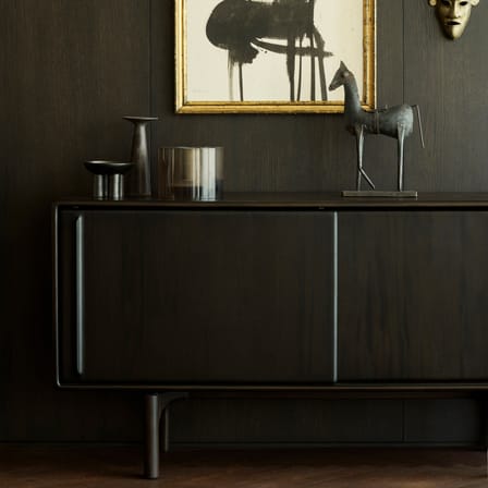Buffet Flow bois marron / L 168 x H 82 cm - 2 portes coulissantes - Ethnicraft