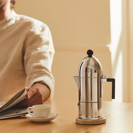 Cafetière italienne La Cupola métal / 3 à 6 tasses - Alessi