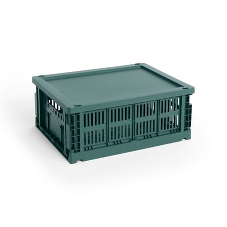 Couvercle  plastique vert / Pour panier Colour Crate Medium 27 x 35 cm - Hay