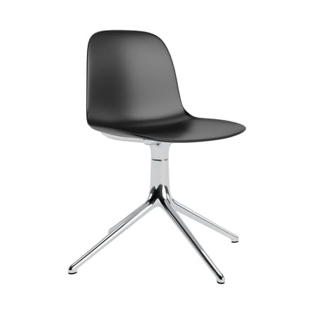Drehstuhl Form 4L plastikmaterial schwarz - Normann Copenhagen