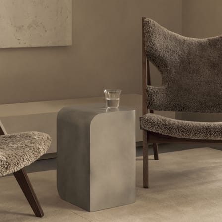 Volume Side End table metal silver / 30 x 30 x H 45 cm - Aluminium - Audo Copenhagen