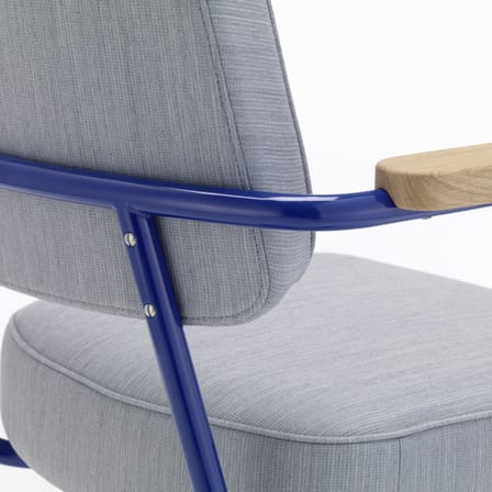 Fauteuil à roulettes Fauteuil Direction Pivotant métal tissu gris / Jean Prouvé, 1951 - Vitra