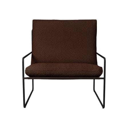 Fauteuil rembourré Desert tissu marron - Ferm Living
