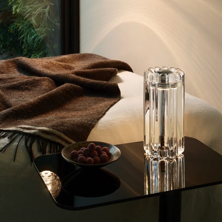 Lampada da tavolo Press LED vetro trasparente / H 23,5 cm - Tom Dixon