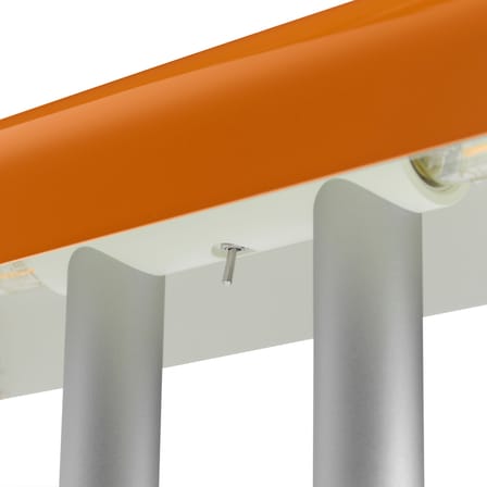 Lampe de table Anagram métal orange / L 36,5 cm - Hay