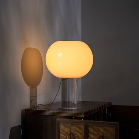 Lampe de table Buds 3 verre beige / Ø 30 x H 41 cm - Foscarini