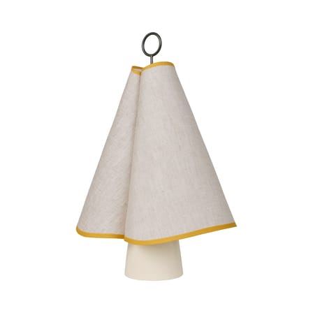 Lampe sans fil rechargeable Hornbæk LED toile beige - Gubi