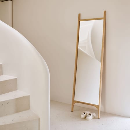 Miroir à poser PI bois naturel / 55 x 190 cm - Ethnicraft