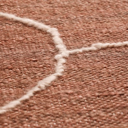 Gesso Rug textile orange / 170 x 240 cm - Ferm Living