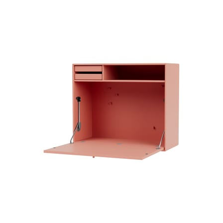 Secrétaire mural Studio bois rose / L 69,6 x H 58,2 cm - MONTANA